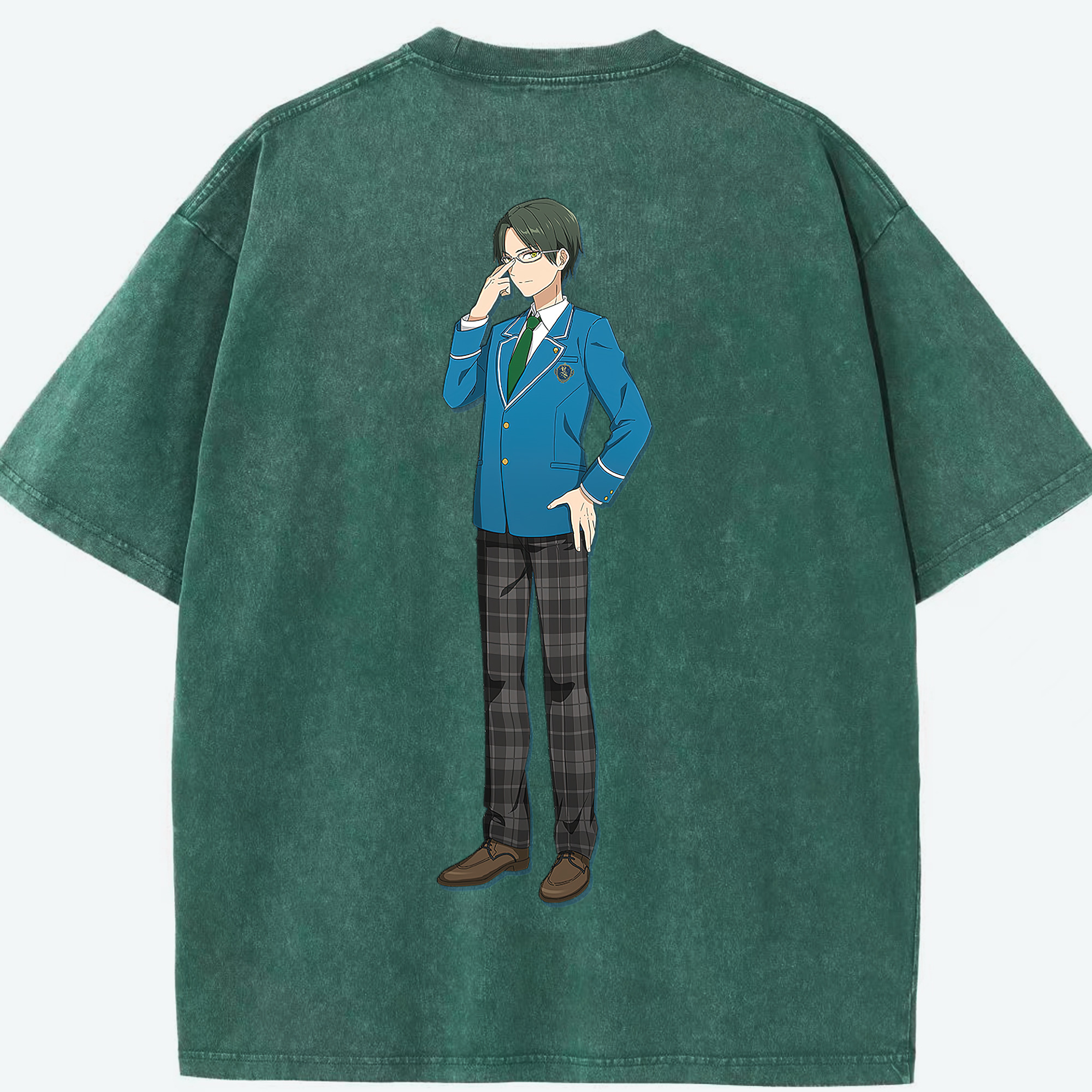 （画像用） あんさんぶるスターズ! Ensemble Stars 綿100% ヴィンテージ風 半袖Tシャツ（背面プリント）